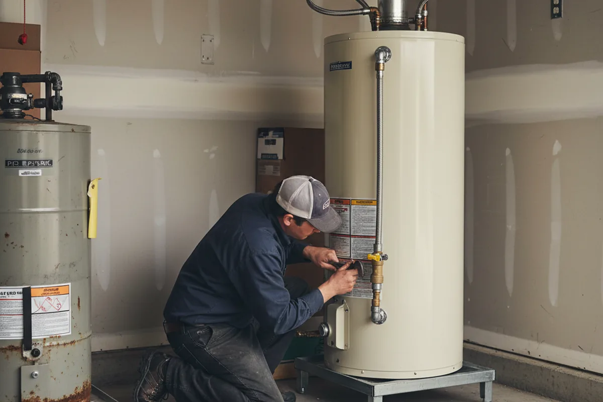 Water heater and shutoff valve replacement in Keystone